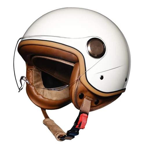 Imagen 2 del producto ORZ Retro Pedal de motocicleta 3/4 Medio casco