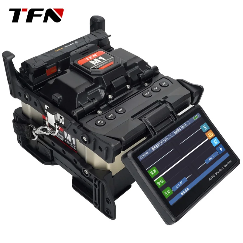 TFN M1 5s Splicing 15s Heating 5200mAh Battery 180 Times FTTH Fiber Optic Splicing Machine Optical Fiber Fusion Splicer