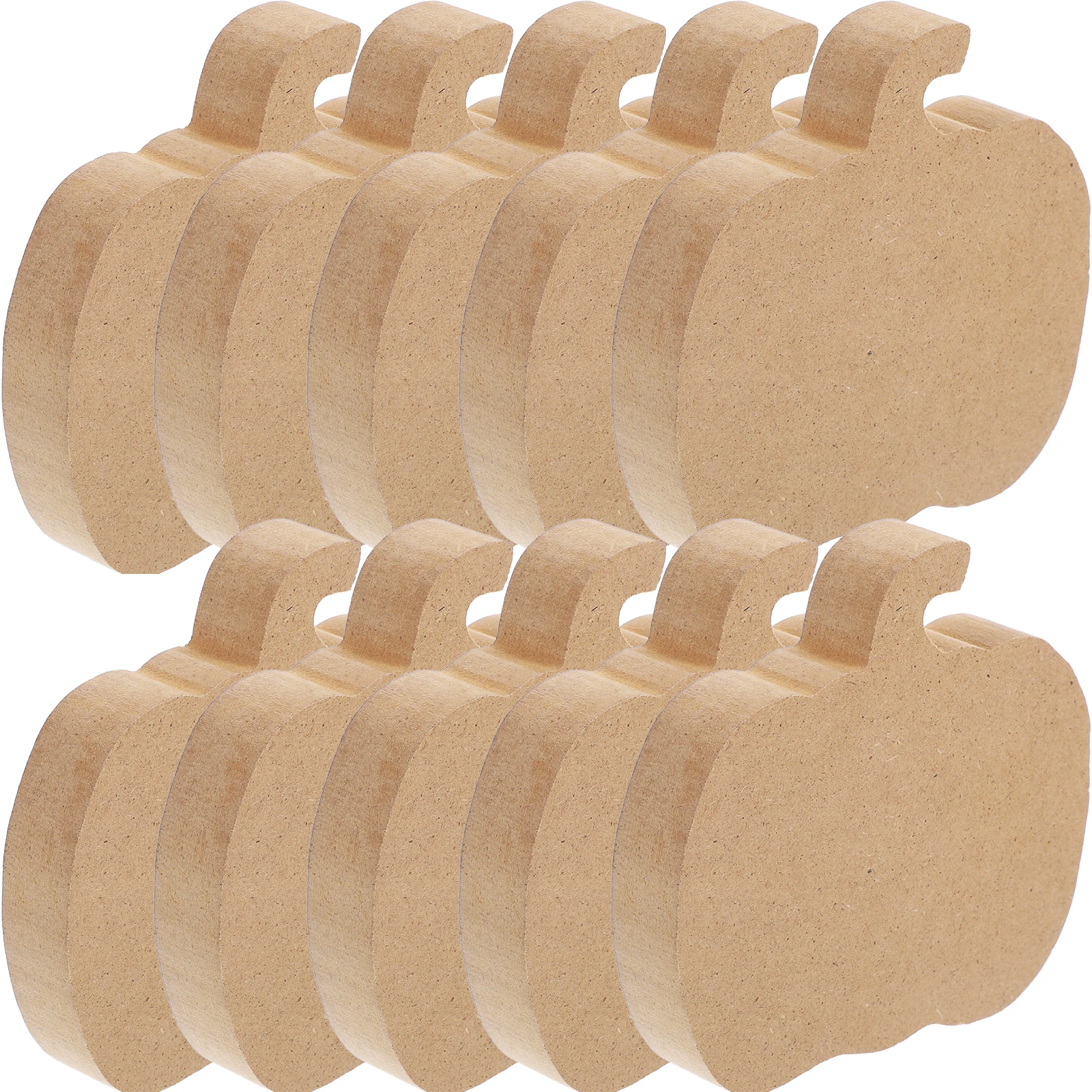 

10 Pcs Pumpkin Ornaments Fall Crafts Supplies Pendant Thanksgiving Wood Party Decorations Wooden Cutout Blank Halloween Cutouts