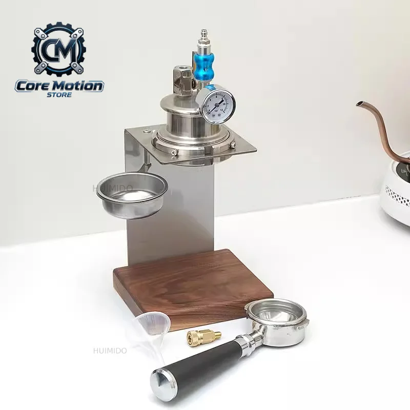 Pneumatic 58mm Handle Coffee Machine Camping Coffee Machine Air Pump Portable Espresso Machine High Pressure Extraction Espresso