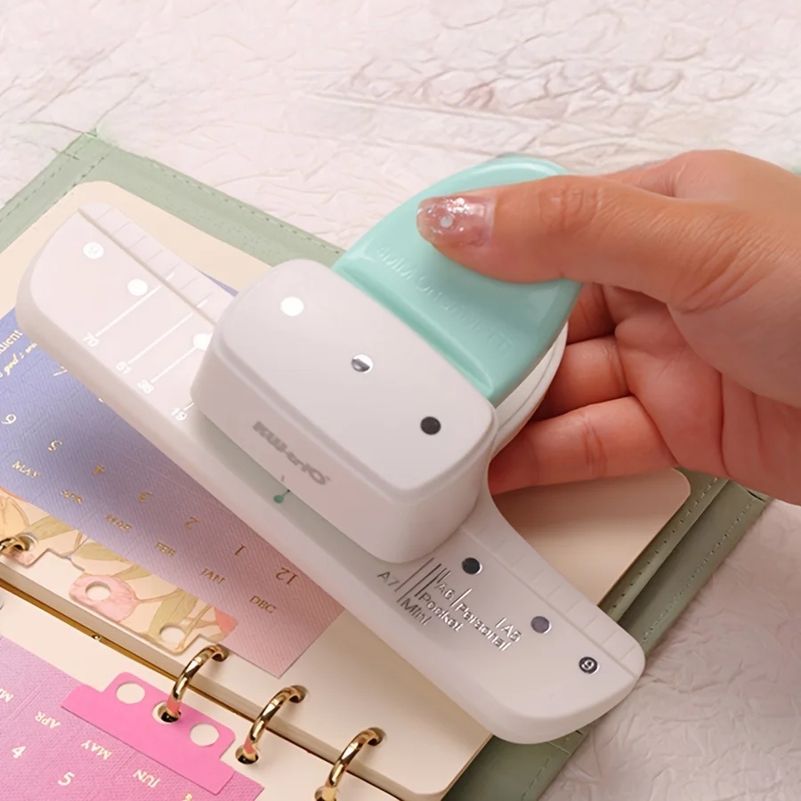 Loose Leaf Punching Machine Three Hole Punching Machine Loose Leaf Ledger Cutting Paper Punching Machine Bound Office Supplies