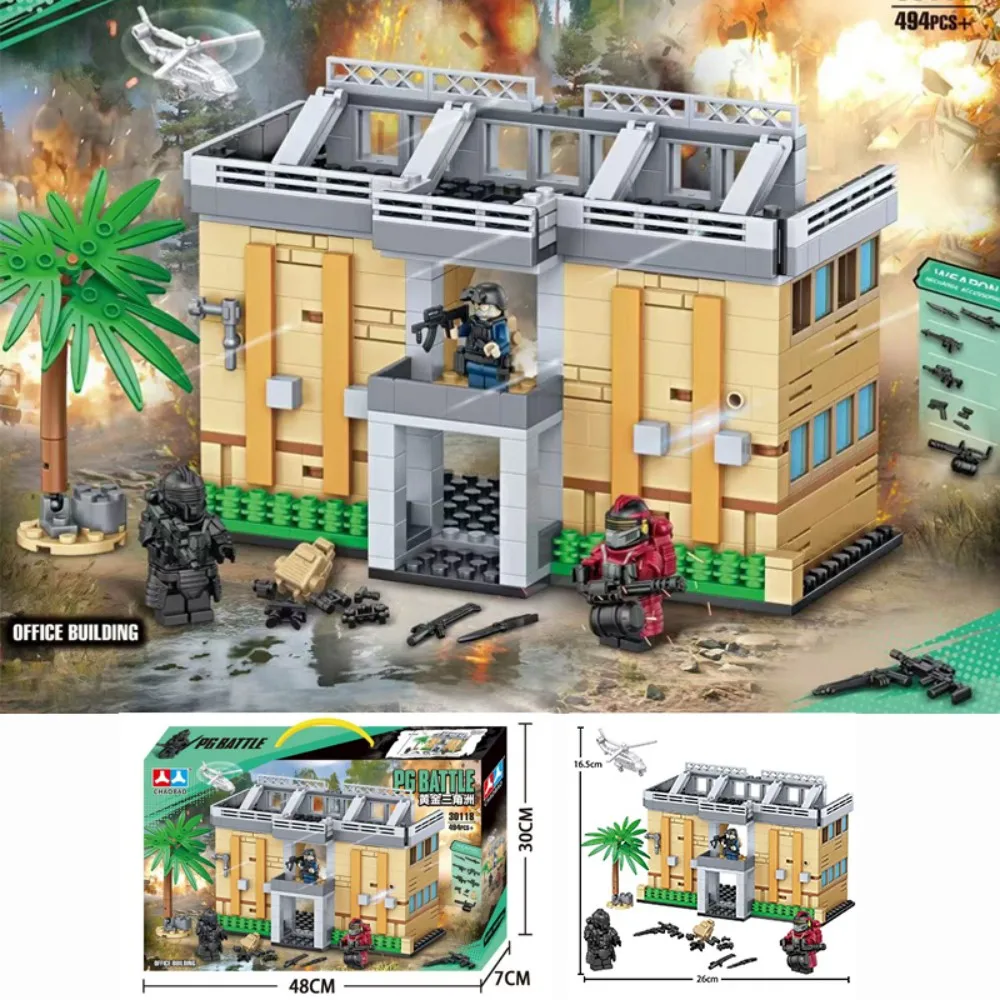 MOC PG BATTLE Delta Force Baustein-Set: 479-teiliges WW2-Feldmodell, detailliertes Sammler-Kit für erwachsene Gamer und Enthusiasten