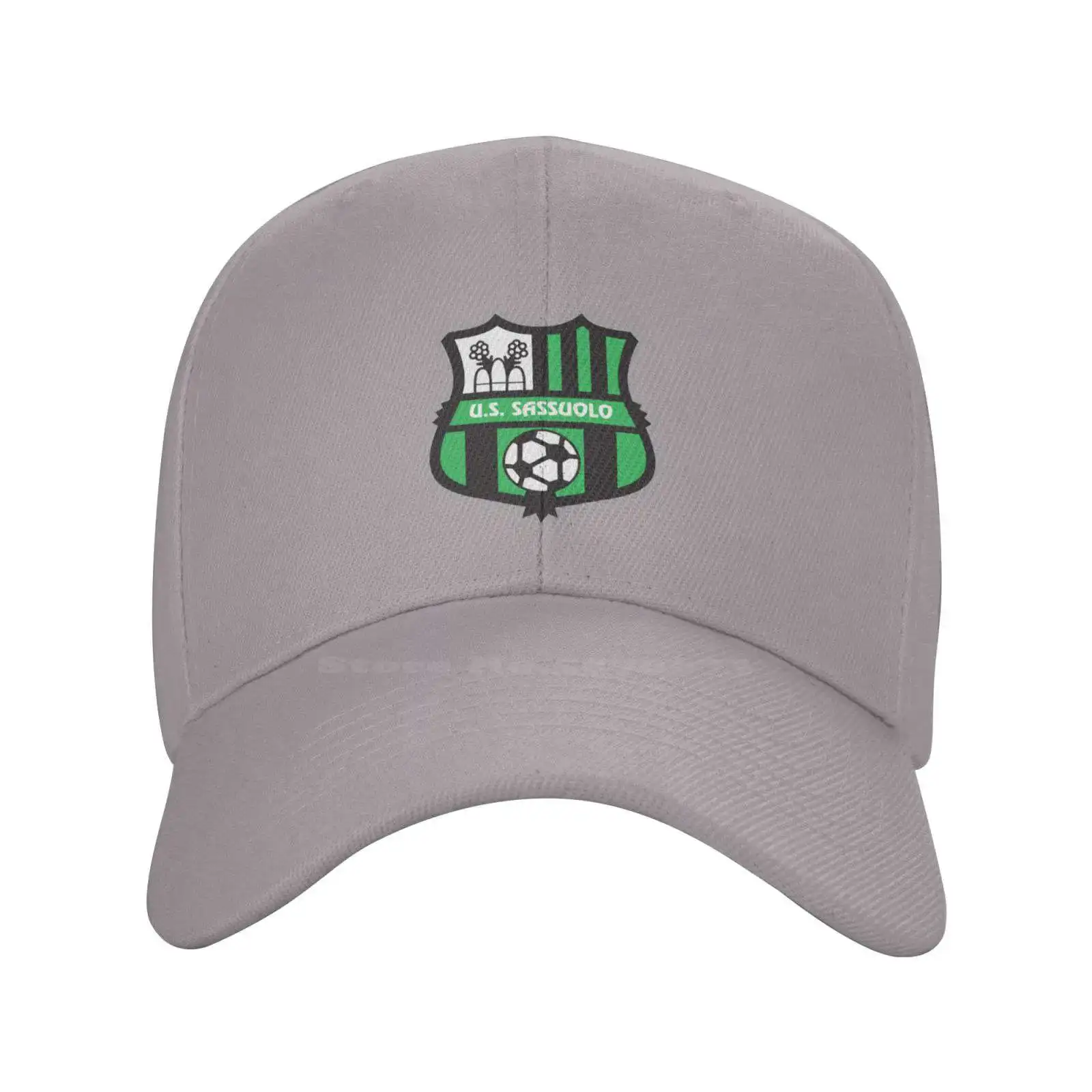 Topi rajut Denim Logo Sassuolo, topi bisbol, topi rajut