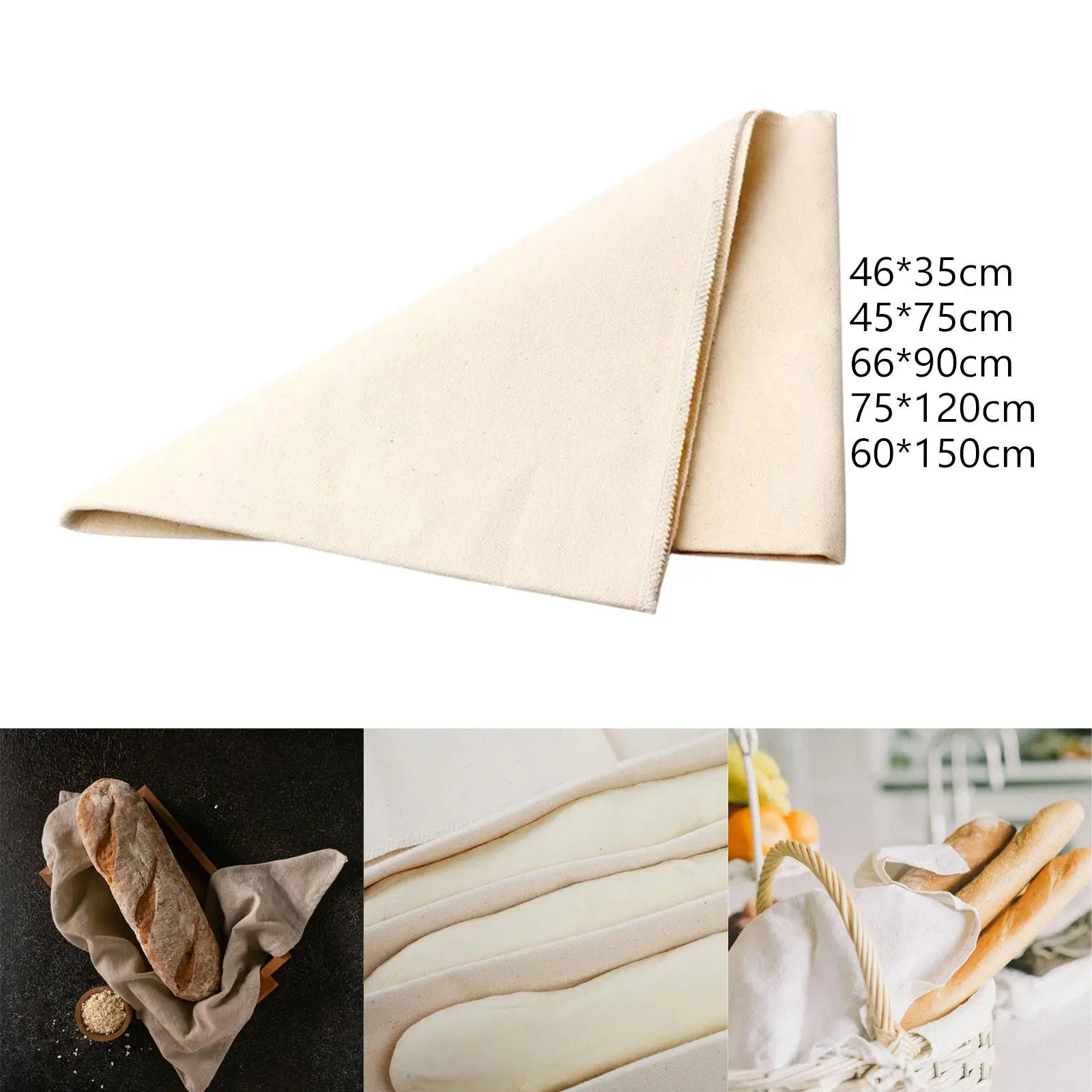 Baking Bread Cloth, Proofing Cloth Bread Baker Couche for French Breads