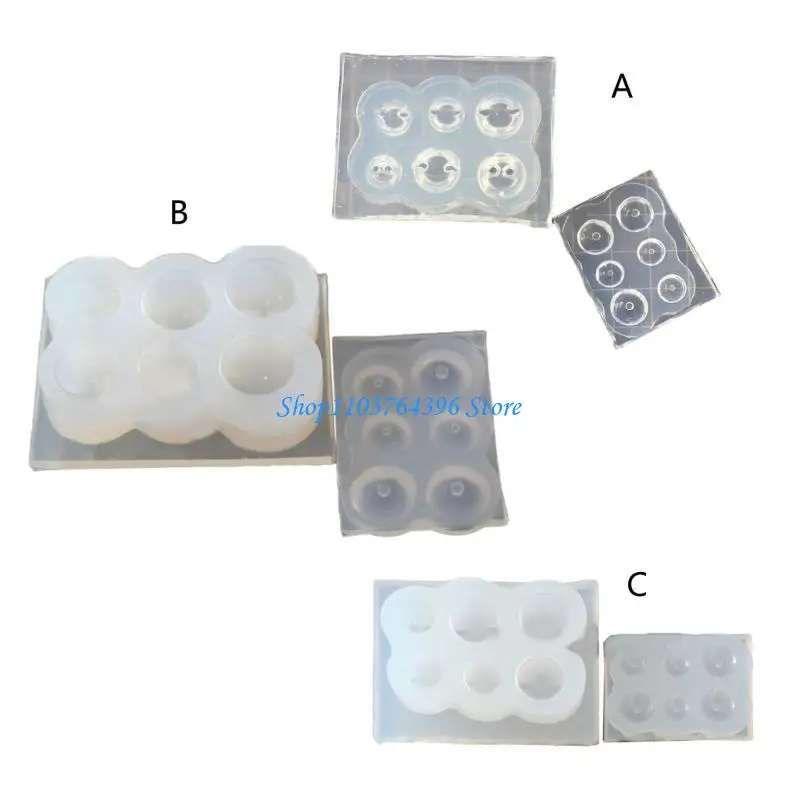قالب قلادة من السيليكون للراتنج أدوات المجوهرات الاكريليك القرط قلادة قلادة الراتنج قالب قالب الصب صنع المجوهرات