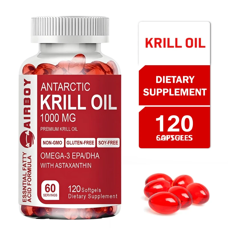 

Антарктическое масло криля 1000 мг - способствует улучшению состояния сердечно-сосудистой системы и ускоряет метаболизм, поддерживая здоровье глаз, суставов и кожи.