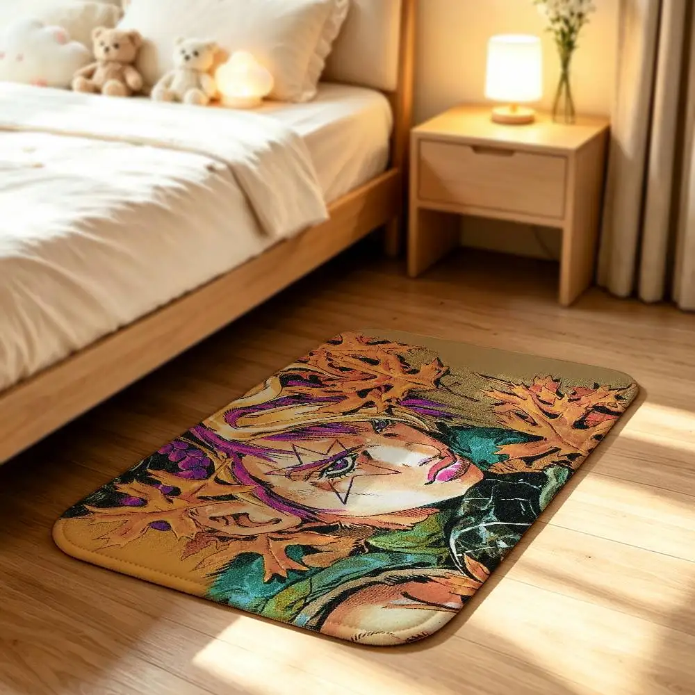 Jojo J-Jolyne Cujoh Anti‑Slip Floor Mat Short Plush Rug mat Soft Comfortable Machine Washable Home Decor