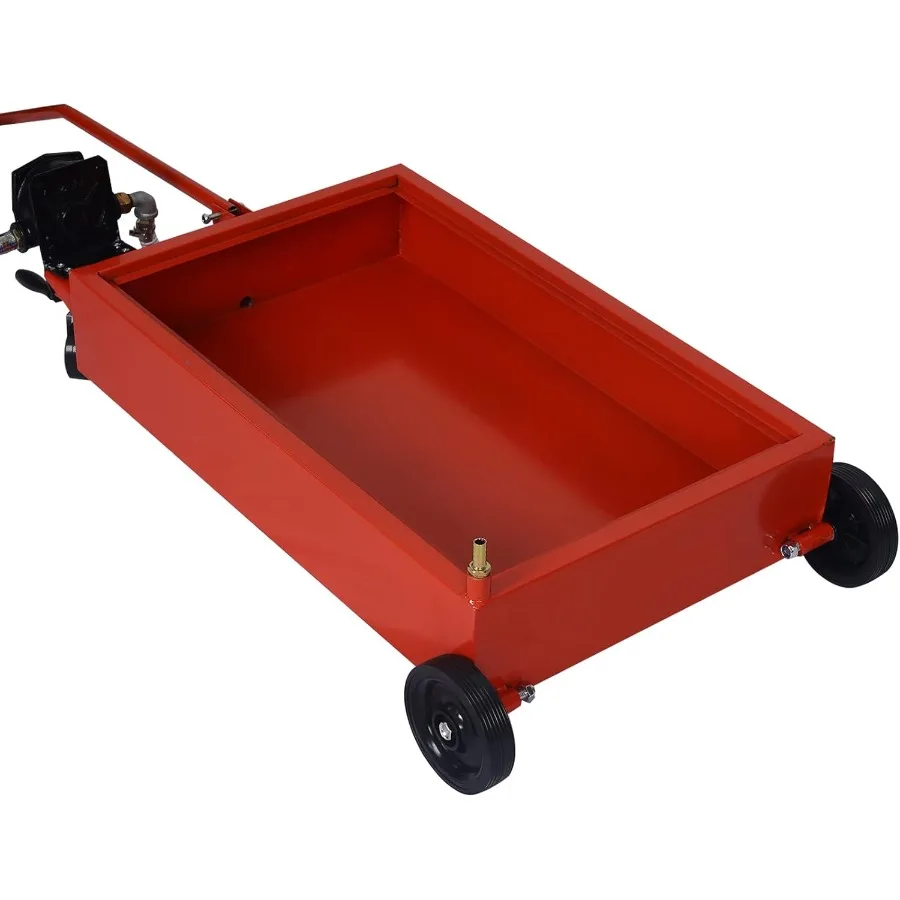 ถังรองน้ำมันเครื่องขนาด 17 แกลลอน พร้อมปั๊มมือ สำหรับการบำรุงรักษารถยนต์ ดีไซน์แบบพกพา ขนาดกะทัดรัด สำหรับรถยนต์ รถ SUV รถบรรทุก ความจุขนาดใหญ่