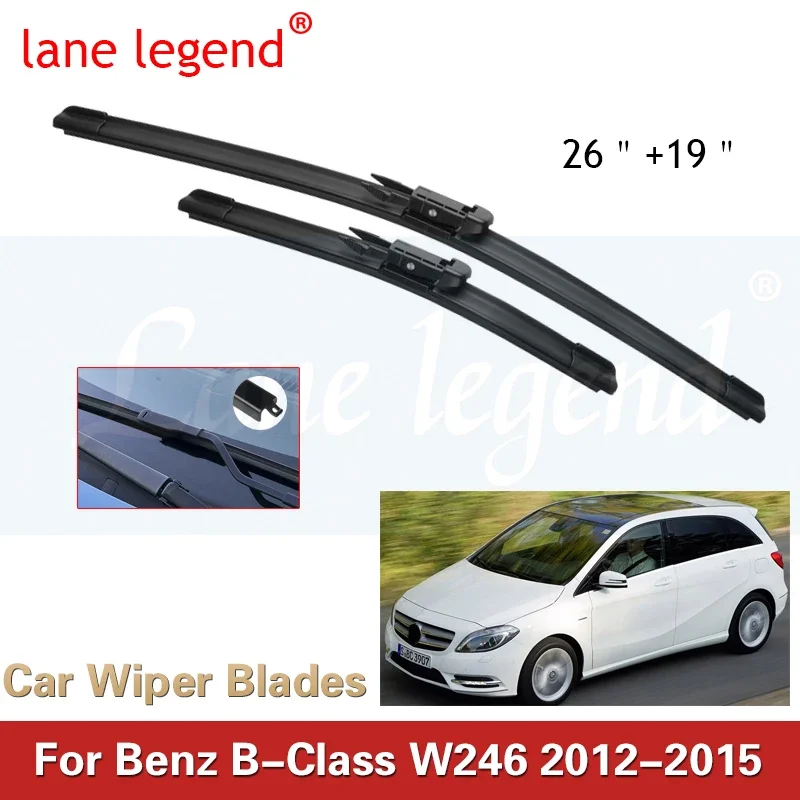 Car Wiper Blades for Mercedes Benz B Class B-Class W246 2012~2015 Front Windscreen Windshield Wipers Car Accessories 2013 2014