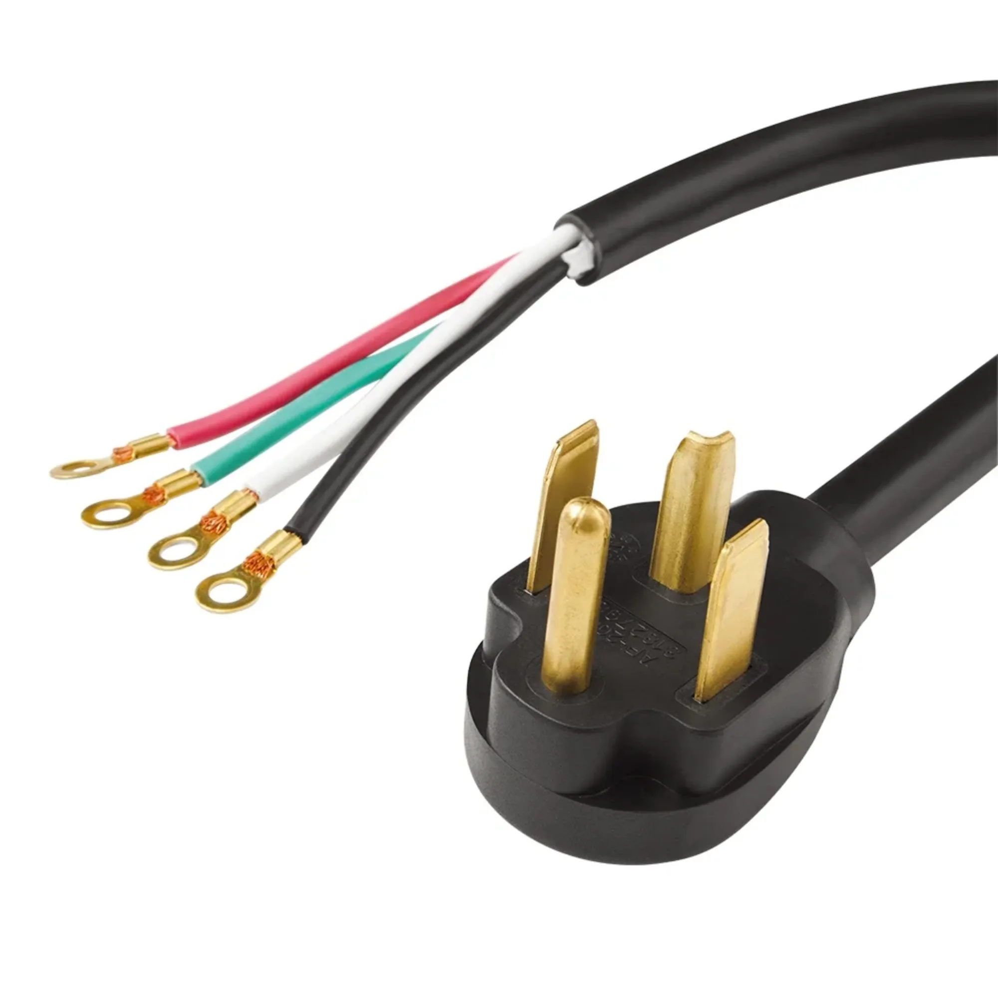 سلك جهاز مجفف داخلي أسود 4 شقوق، 30 أمبير