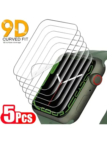 5PCS Hydrogel Film for Apple Watch 9 5 6 SE 3 2 1 40MM 44MM 42MM 38MM Screen Protector for Apple Watch Ultra 49MM 7 8 41MM 45MM