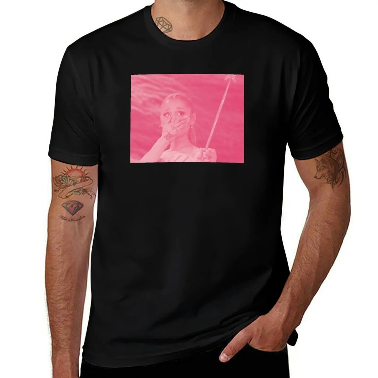 Ariana with Glinda Wand T-Shirt Basic Plain Tee for Spring and Summer T-Shirt