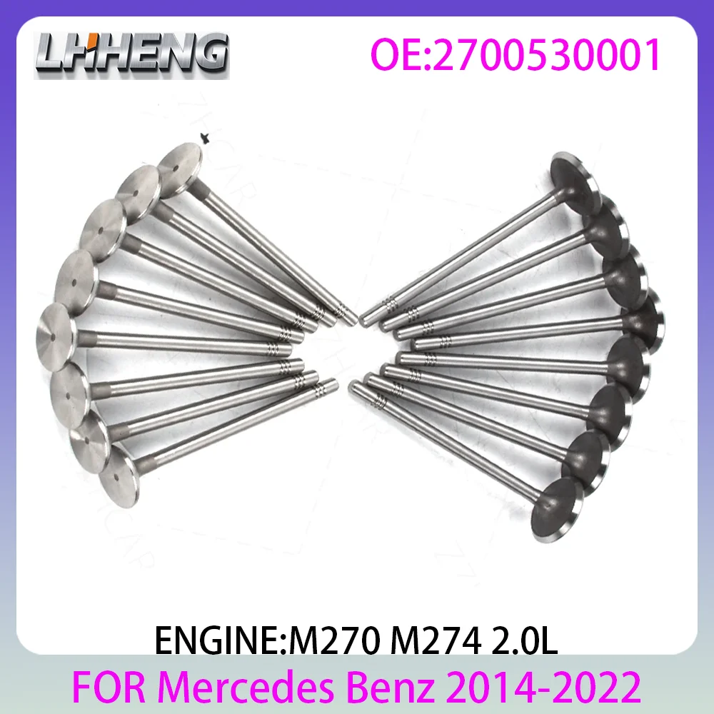 

Engine Intake Exhaust Valve For Mercedes Benz M274 2.0L 2.0 L T L4 GAS Turbo W205 W213 X253 GLC 14-22 Engine Parts 2700530001