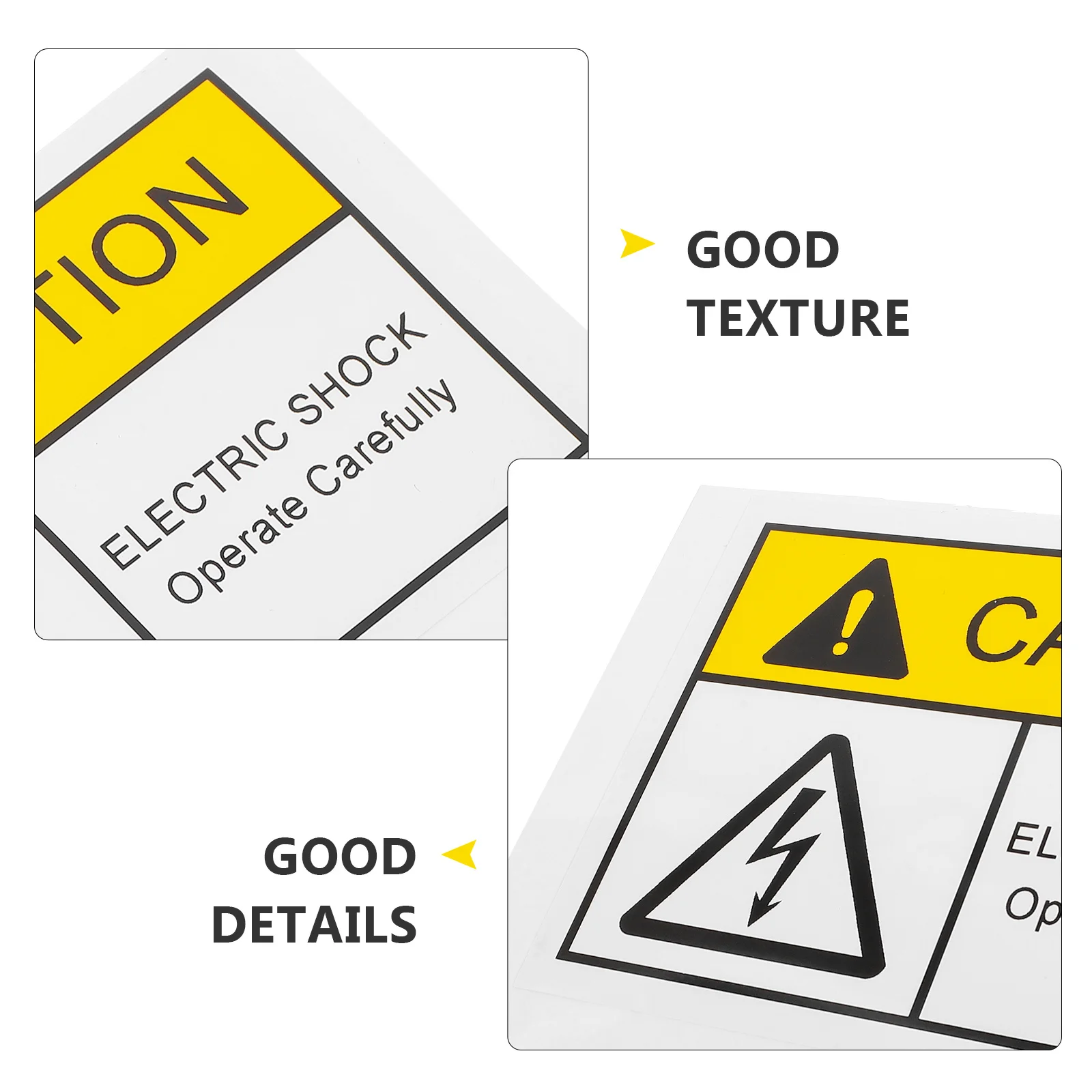 ملصقات تحذيرية عالية الجهد، علامات أمان للمخاطر الكهربائية، مقاومة للماء، متينة، سهلة الاستخدام، ملصقات شريطية عاكسة #4