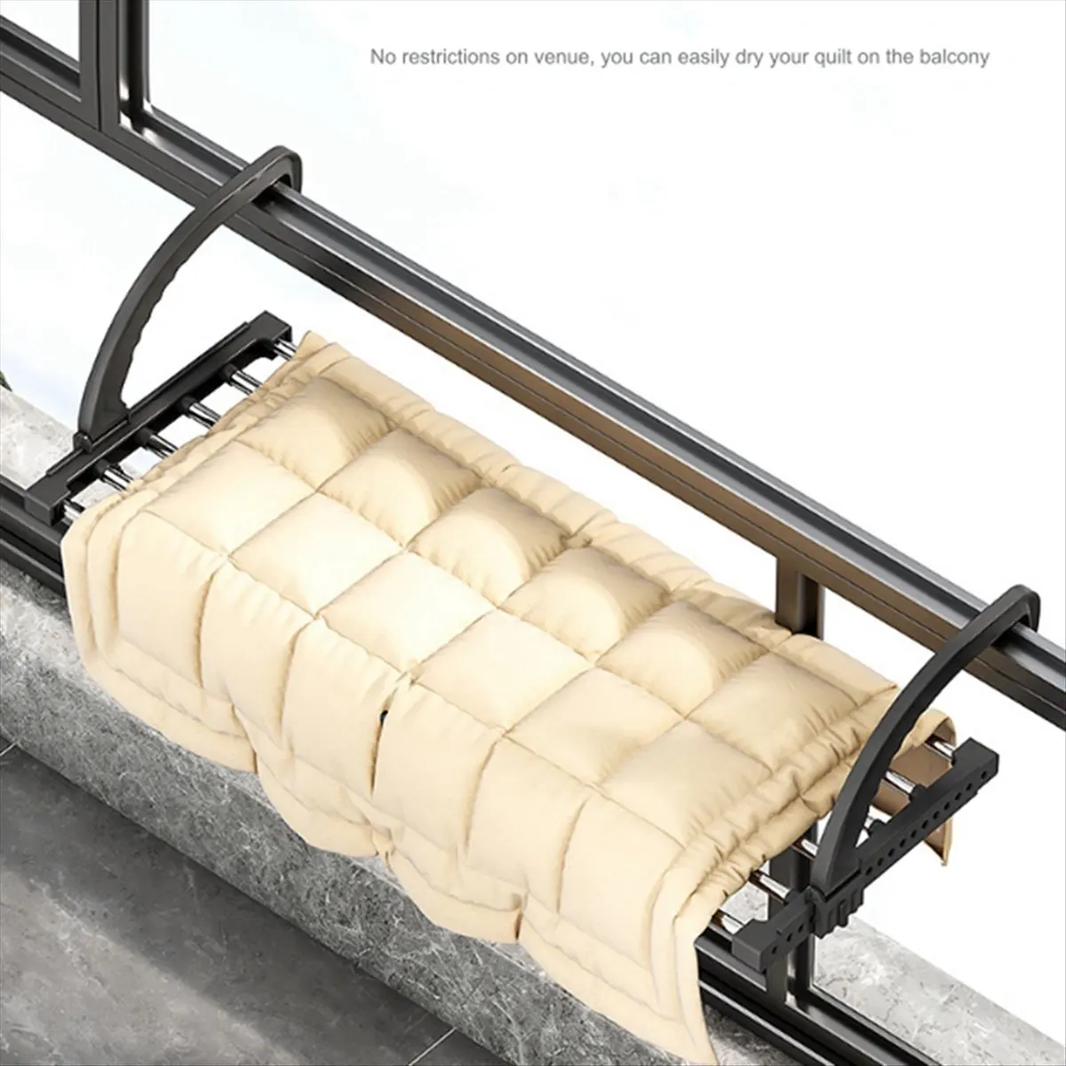 2026 + المبرد الملابس Airer طوي المبرد تجفيف الرف 42-72 سنتيمتر للتمديد المبرد الملابس تجفيف الرف شرفة #2