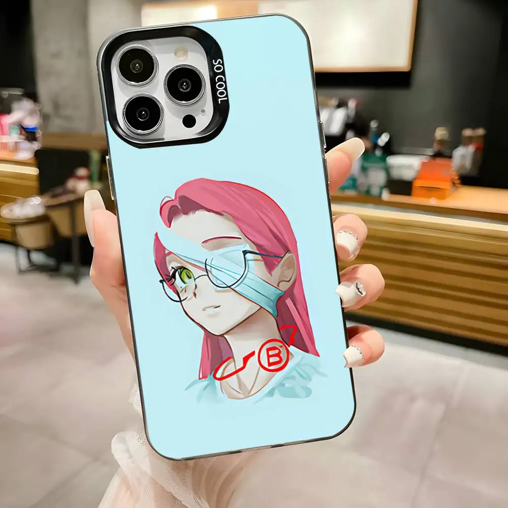 A-Aliens Stage Suas and Mizis Phone Case For iPhone 16,15,14,13,12,11,Pro,Max,Plus,Mini,XS,SE Anti Fall Black Matte Hard Bumper
