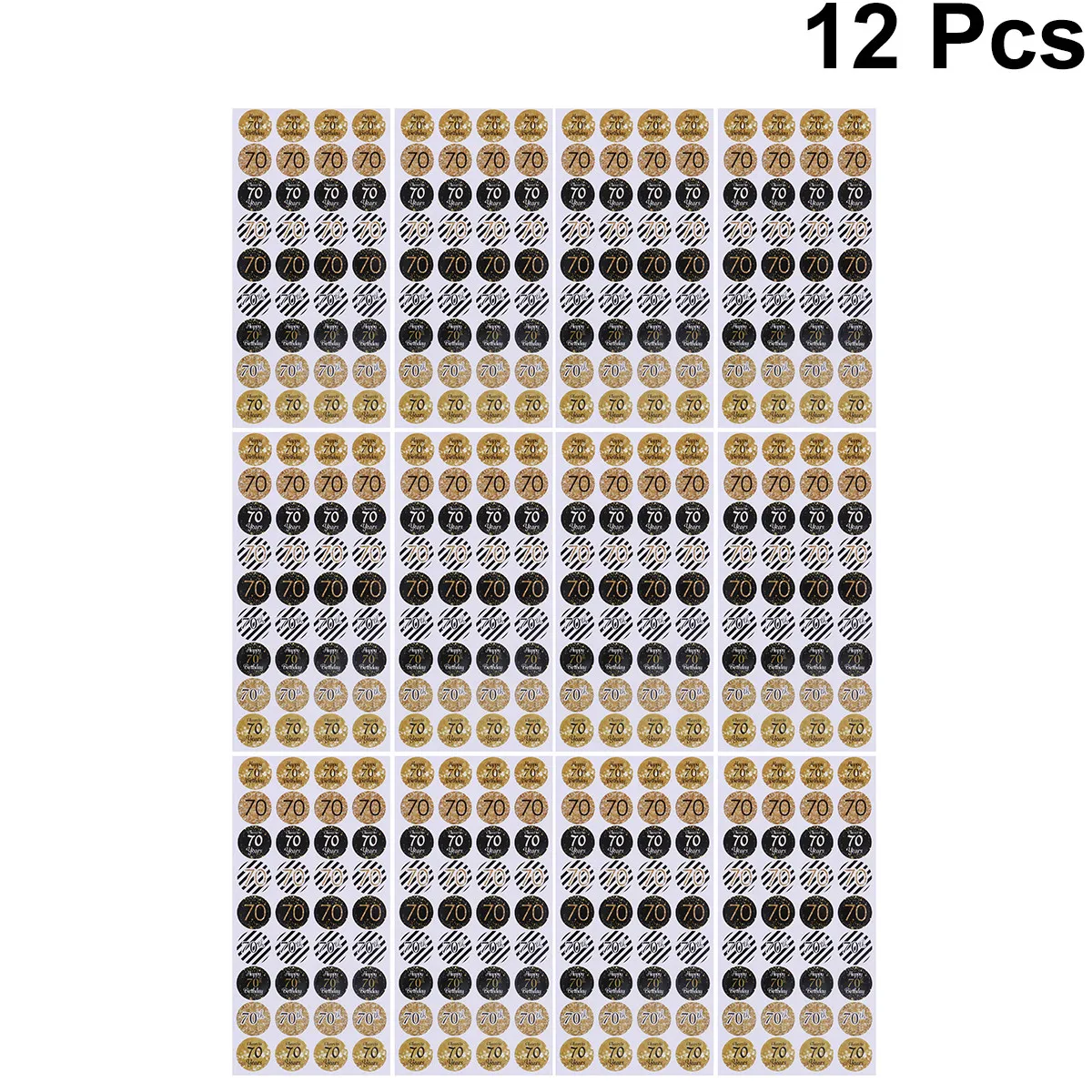432Pcs Birthday Stickers Labels For Birthday Party Decorations Event Decor Collection Round Sealing Colorful 50TH