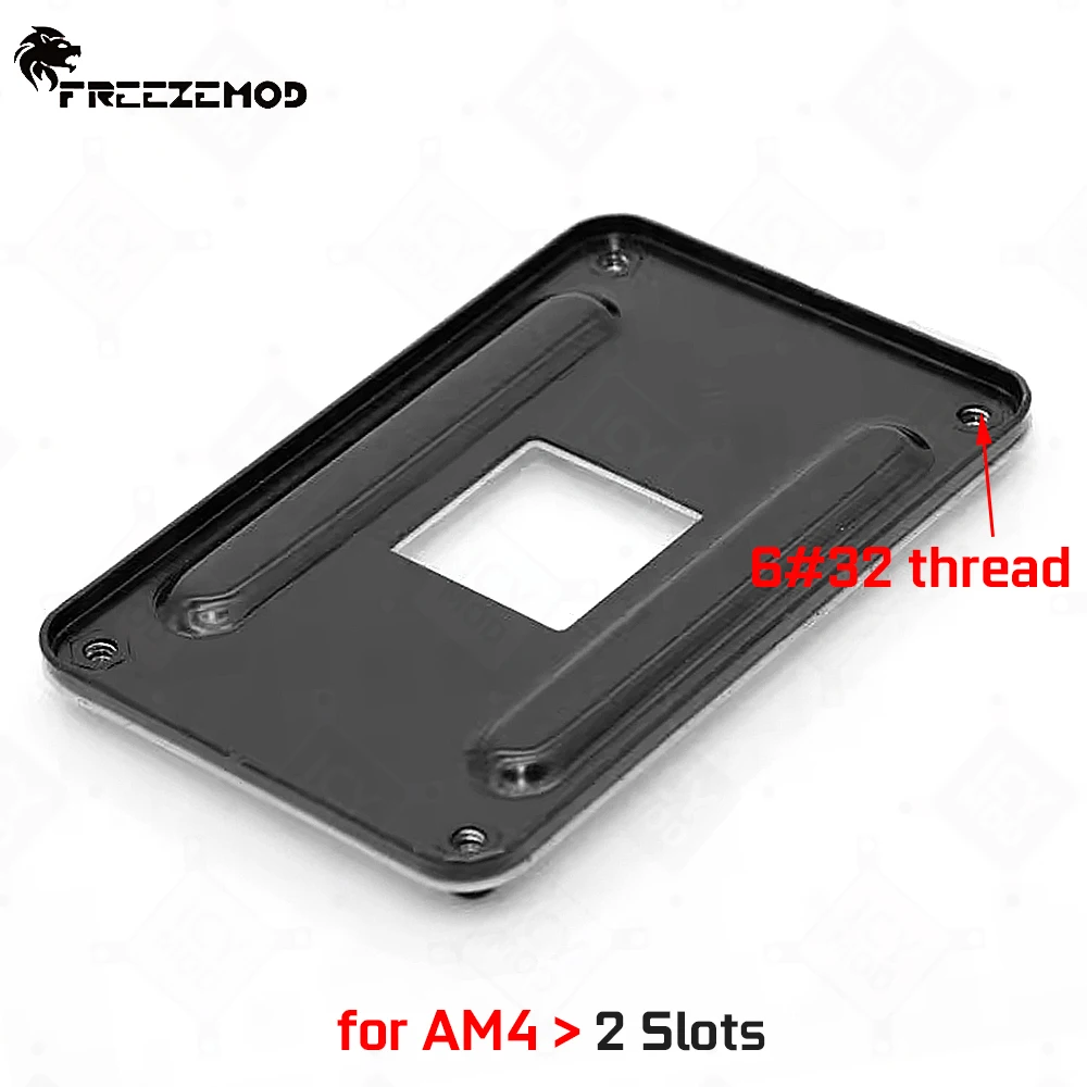 FREEZEMOD AM4 2 Slot CPU Cooling Installation Backboard Fixed Metal Bracket  with Insulation Layer on The Back 6#32 Thread