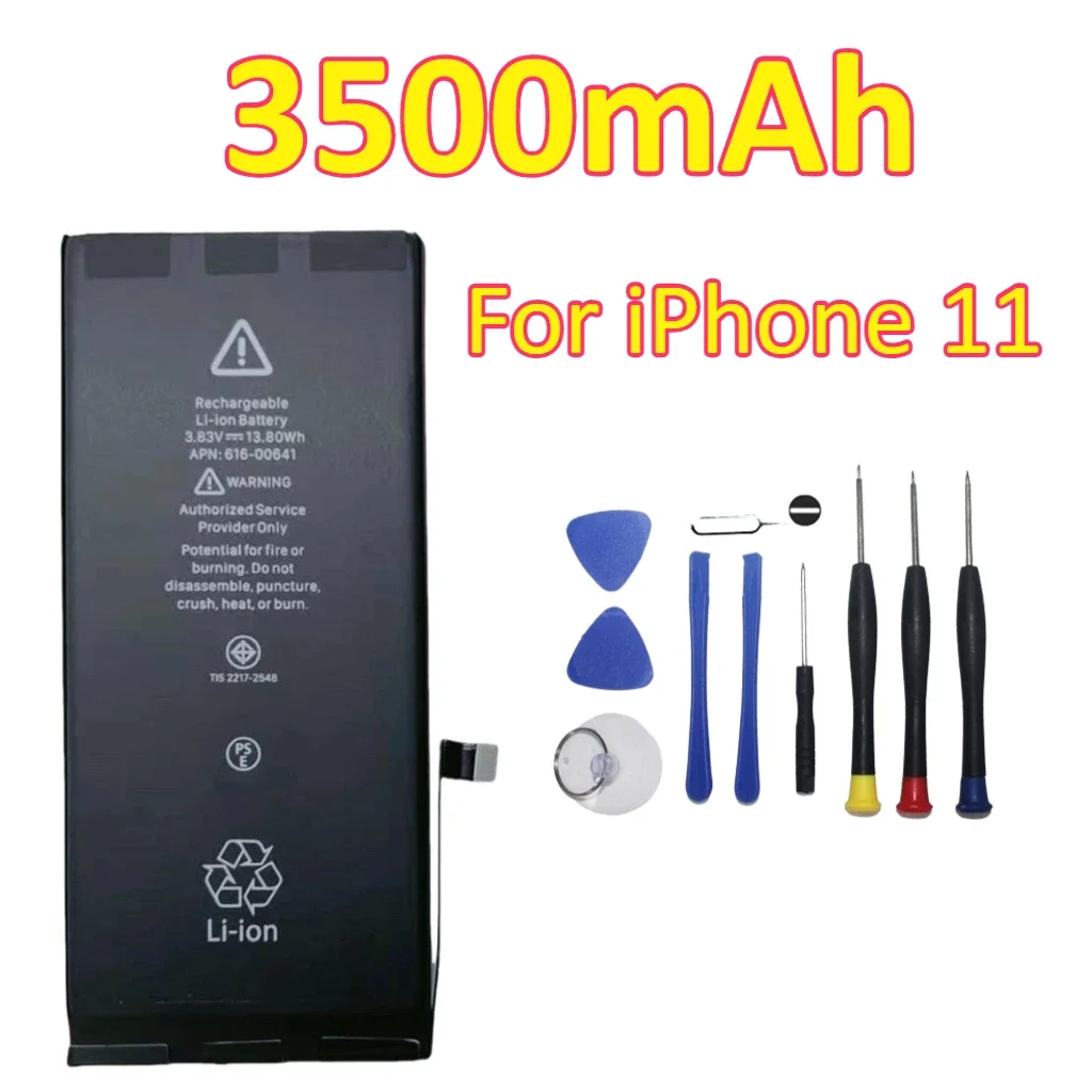for IPhone 11 11Pro 11Pro Max Mobile Phone Battery 4600mAh 3500mAh + Tools