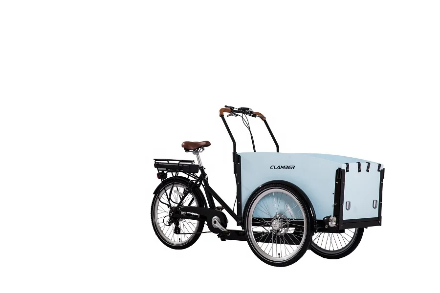 Hot sale bicycle manufacturer Front box 3 wheel China cheap electric family cargo kids bike