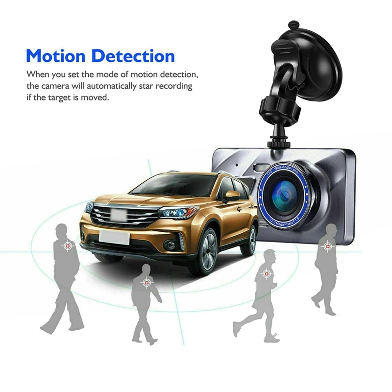 4Inch Touch Screen Dash Cam 1080P Car Dual Lens DVR Camera Driving Video Recorder Car Monitor Front And Rear Camera