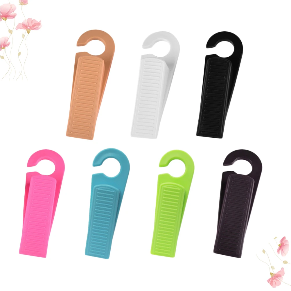 

5 Pcs Safety Door Stopper PVC Wedge Anti Slip Non Perforated Baby Proofing Door Blocks Soft Material For Wood Tiles