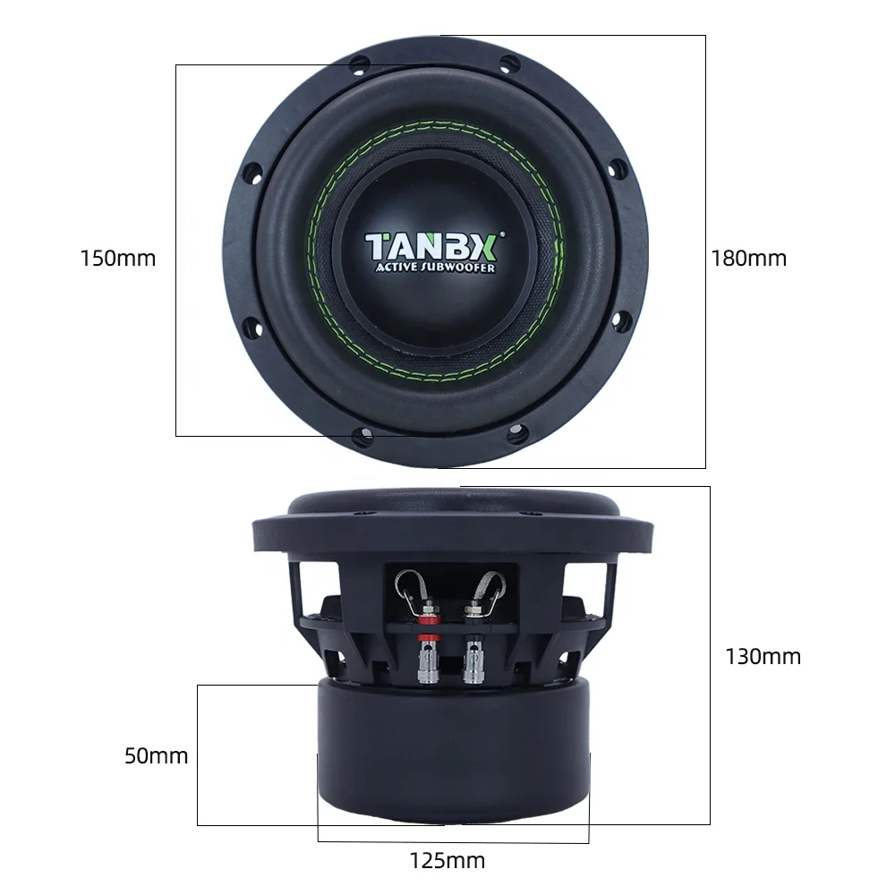 6.5inch Dual Coils Double Magnet Car Audio Bass Speaker Big Power Active Auto Speaker TF-65D view 6