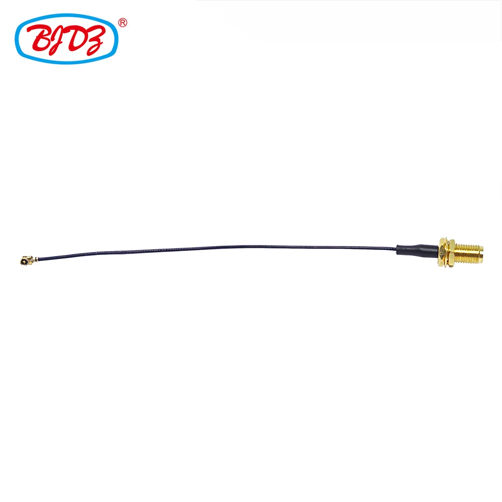 Free Shipping 10PCS 13cm 1.13 Cable Assembly SMA Female Bulkhead to UFL Connector