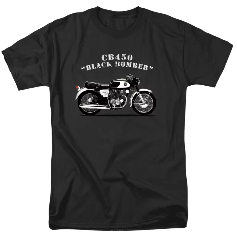 

Honda 2026 New Hot Men's and Women's T-shirt Summer New Racing Motorcycle Riding Off-road Enthusiasts CB450 1965 Retro Top