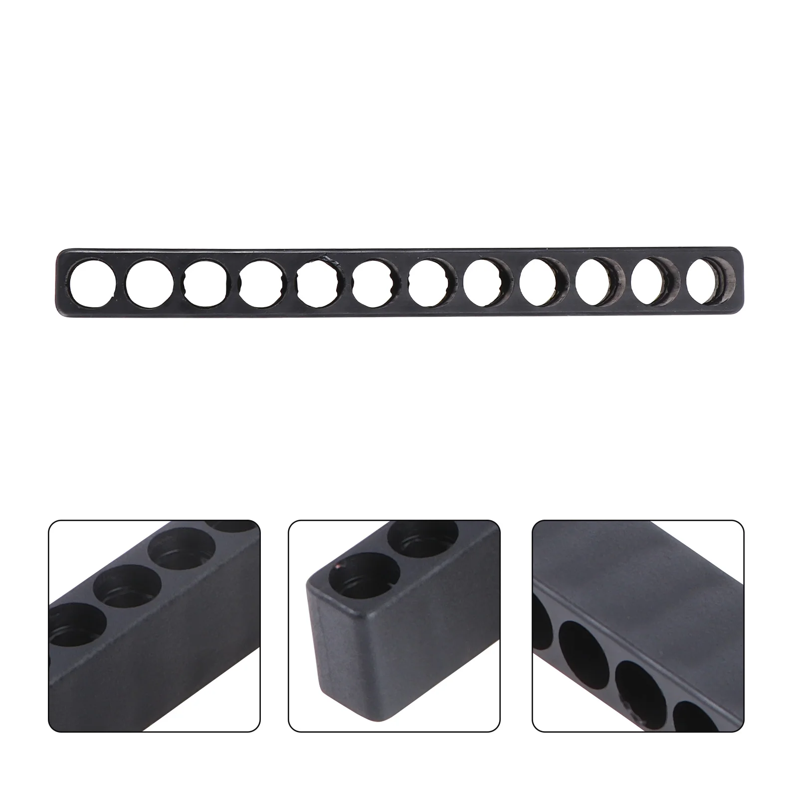 

10Pcs Hex Screw Bits Case Flexible Plastic Holder 12 Slots Storage Stand Easy Insert Organizer Screw Bits Storage Case
