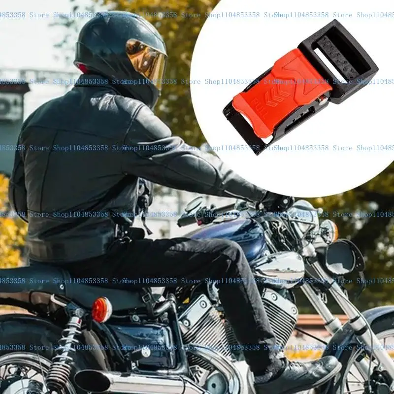 

652F Helmets Quick Release Buckle Ratcheted Plastic Helmets Chin Strap Install Without Removing Strap