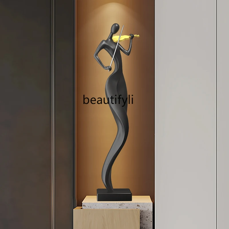 

Italian minimalist abstract art figure sculpture ornament entry porch cabinet niche living room light luxury high-end decoration