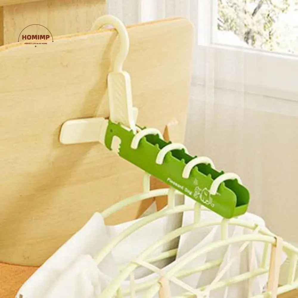 

3Pcs Plastic Dinosaur Folding Hanger Hanging Space Saving Foldable Travel Hanger Cartoon Design Clothes Drying Rack for Home