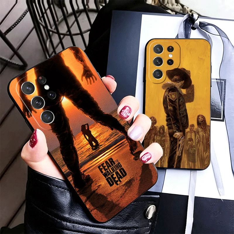 The Walking Deads Silicone Phone Case for Samsung Galaxy S22 S23 S24 S25 S26 Ultra FE Plus Edge S21 S20 + Black Soft Cover