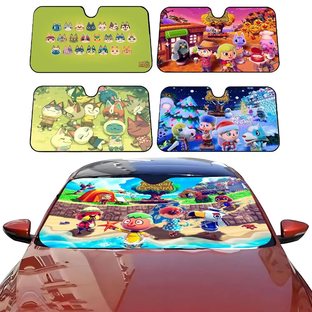 

ANIME A-Animal Crossing Car SunShade Parasol Car Windshield Sun Shade UV Protection and Interior Cooler