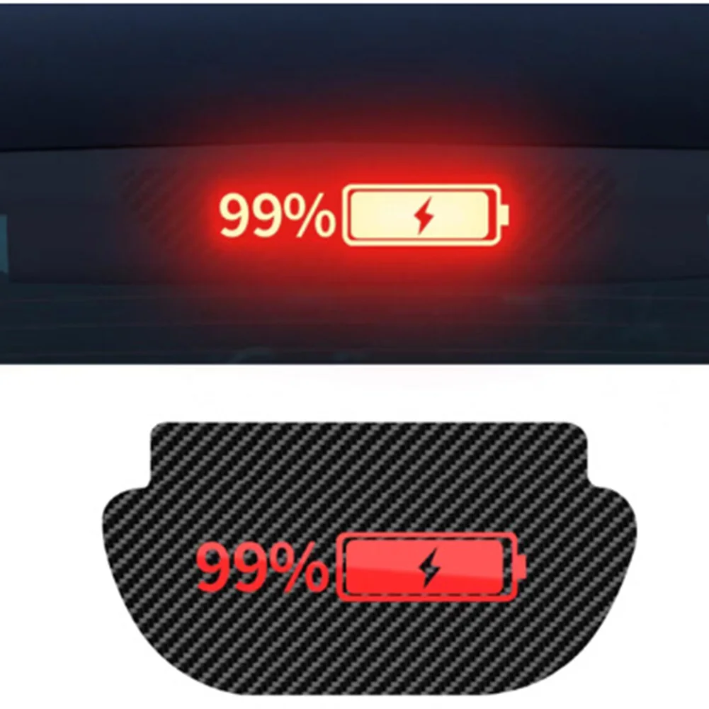 High Mount Projector Panel Stop Light High Mount Stop Light Truck Carbon Fiber Decoration Sticker Stylish Look