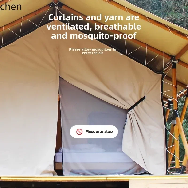 ZP10Outdoor Housing Scenic Area Wooden Pole Structure Campground B & B Tent Hotel Tent Holiday Tourism