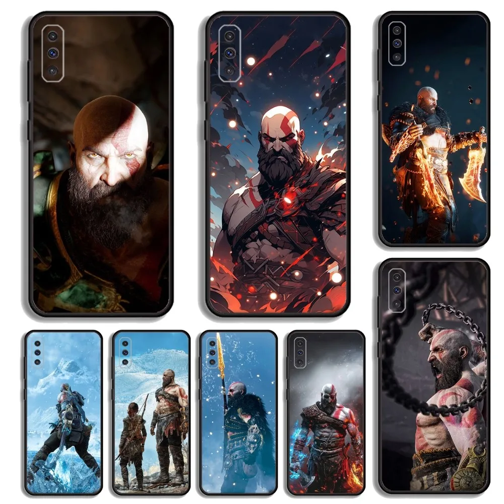 G-God of W-War Phone Case For Samsung S23,23,22,30,21,10,9,Note20 Ultra,Lite,Ultra,5G,Plus,FE,Black Soft Case