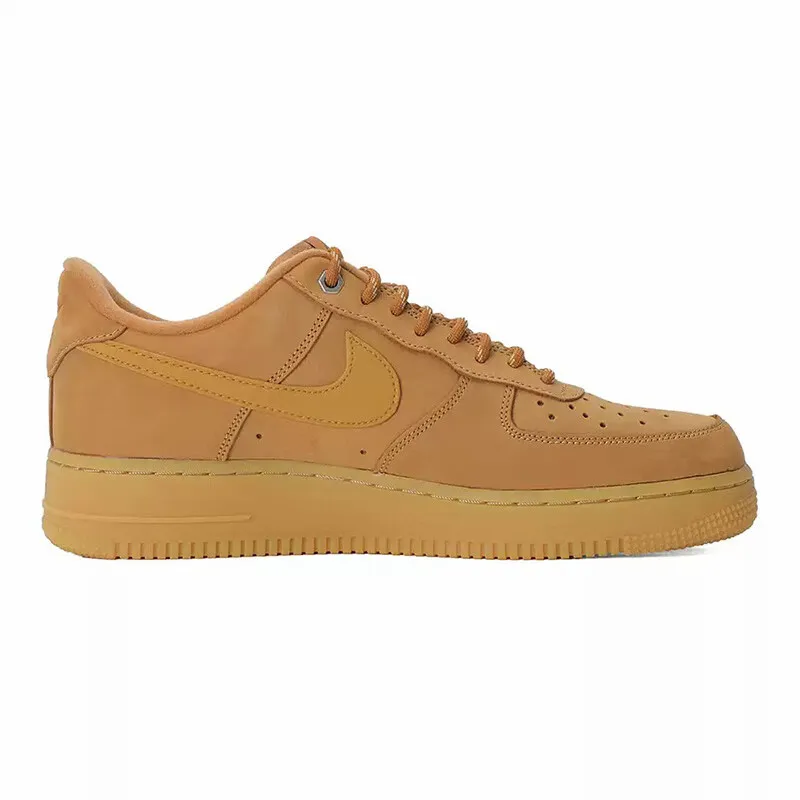 Nike Air Force 1 Low Classic Cent Chaussures de sport décontractées à la mode Chaussures de planche confortables et portables Marron