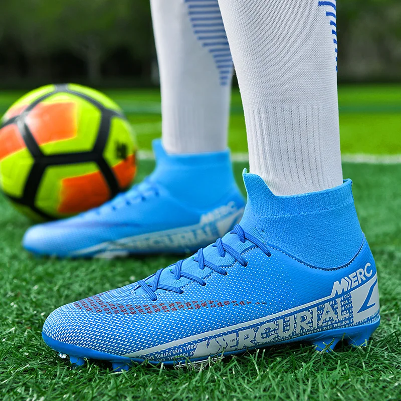 New Men Women Soccer Shoes Outdoor Non-Slip Football Boots Breathable Kids Boys Ultralight TrainingProfessional Turf Indoor