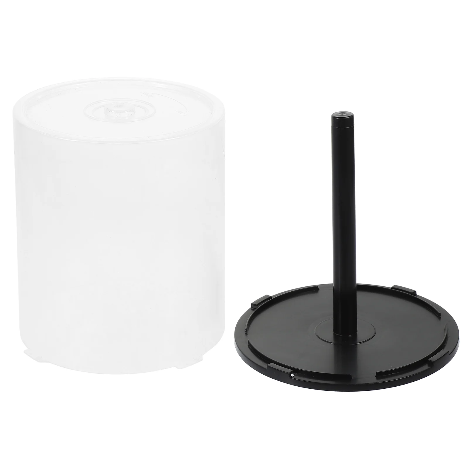 Plástico CD Armazenamento Bin Rack, vazio Dvd Bucket Holder Units, Case Container, Spindle Box