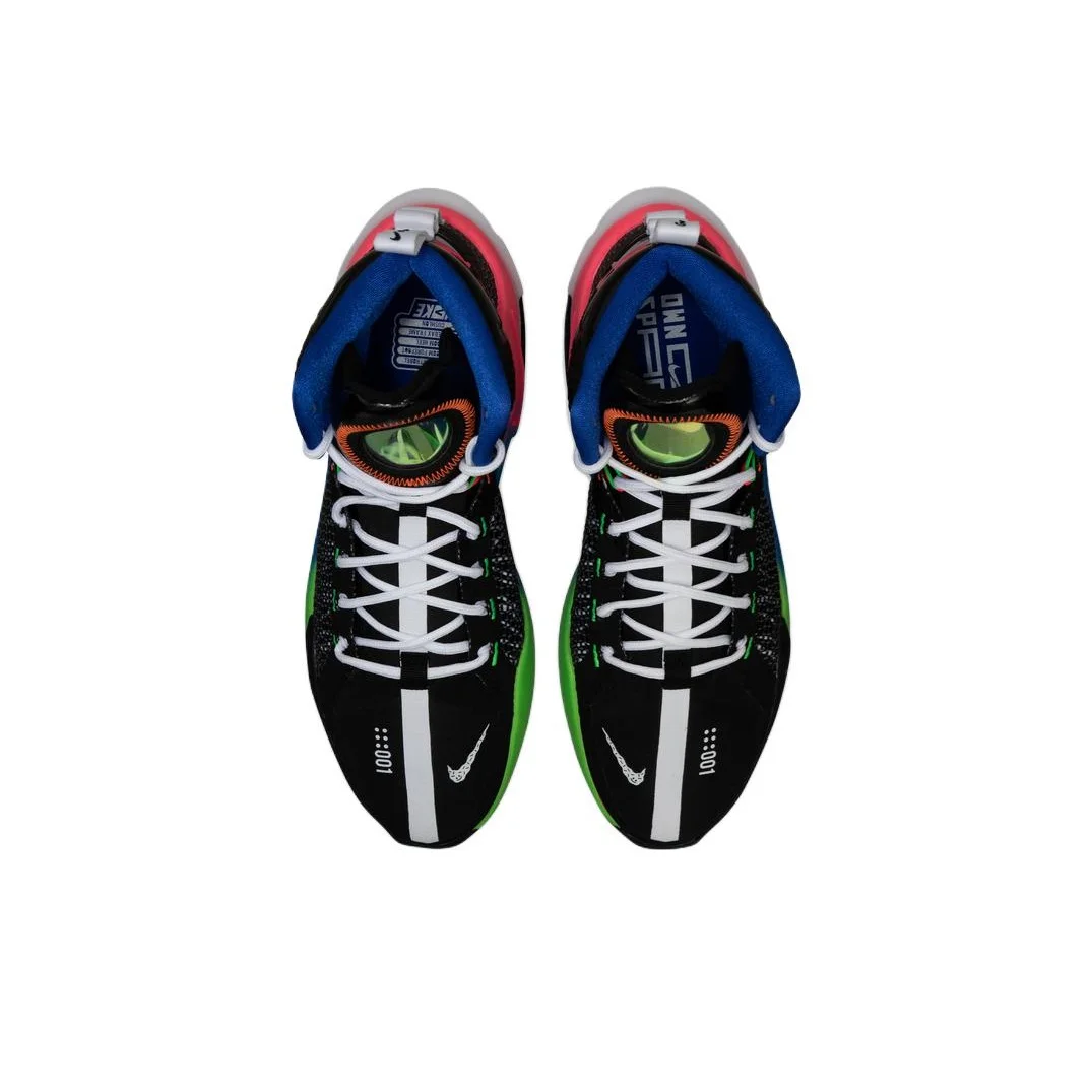 Nike Air Zoom GT Jump Ep Basketball Shoes Men's High Top Black/Racing Pink/Game Royal Blue DX4111-064 view 5