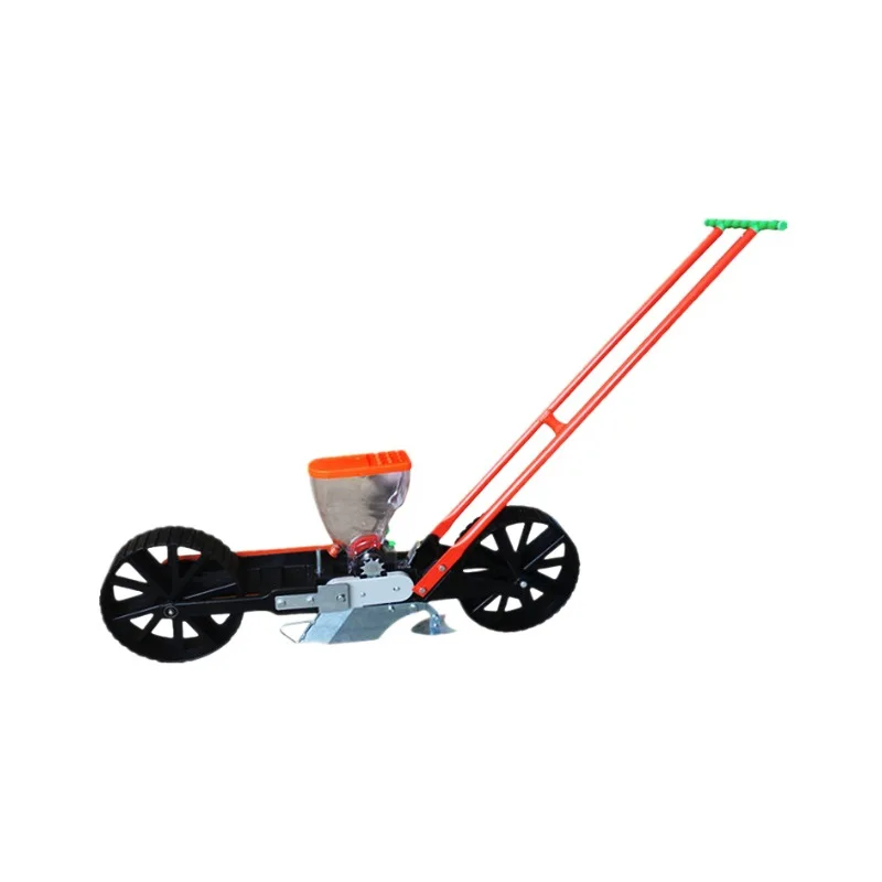 

Hand-pushed single-row vegetable planter xiao seeds ditch and cover soil for sowing