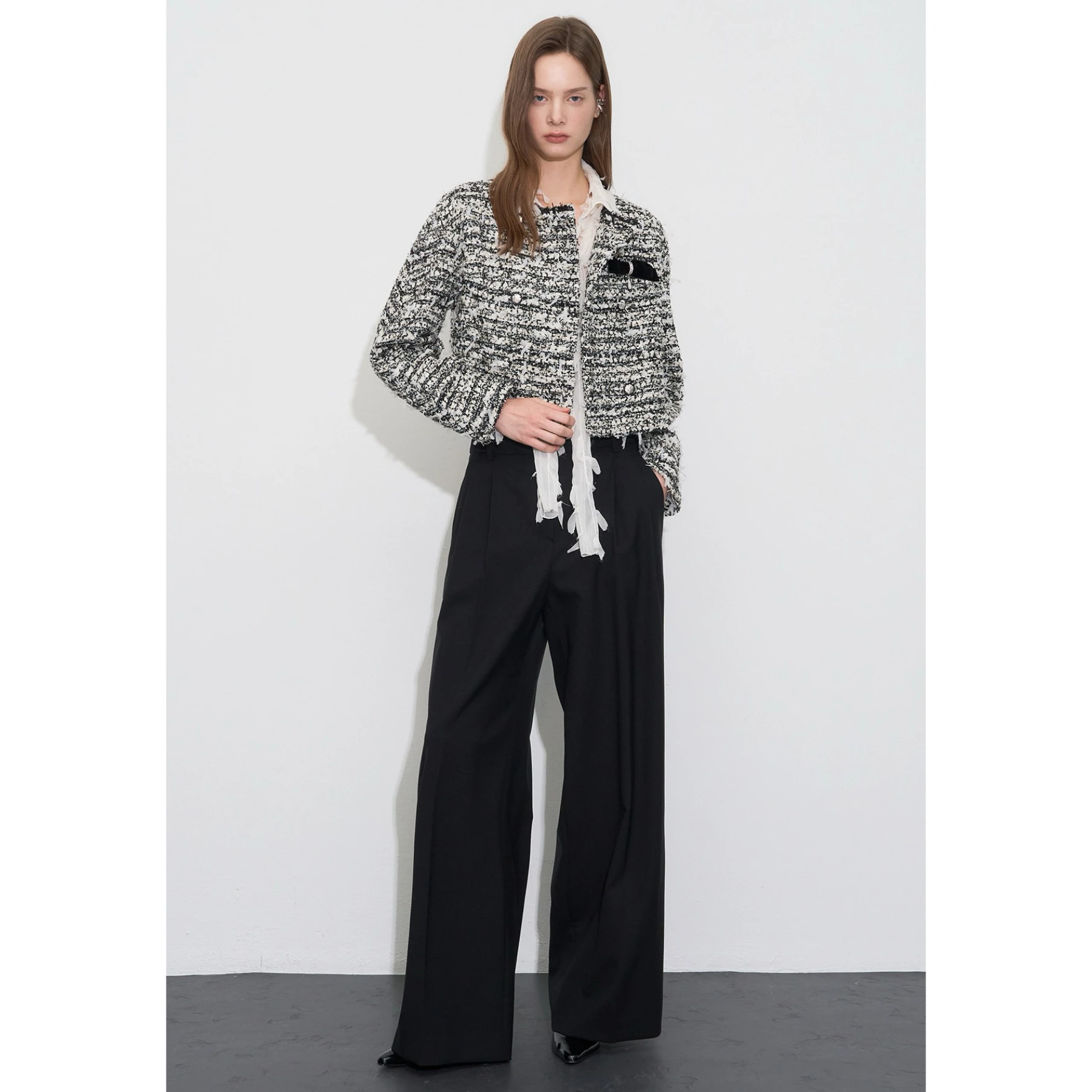 

Faionable ort Fce-lined Round Ne Lemon Cheese Jaet с нагрудной булавкой Ele Осенняя верхняя одежда для женщин