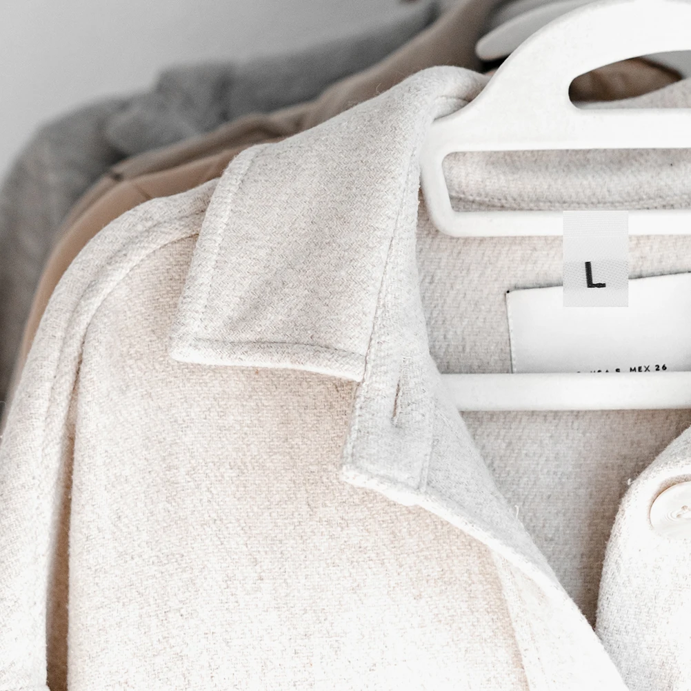 

250Pcs Size Labels Garments Sewing Clothes Tags Mini Fabric Size Labels for Washable Clothes Clothing Tags Clothing Tag