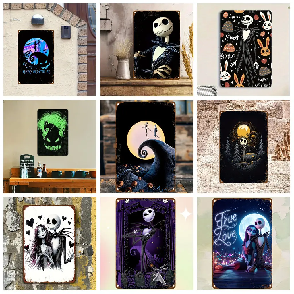 

Miniso The Nightmare Before Christmas Metal Sign, Retro Plaque, Sign, Alcohol Drinker, Pub, Club, Kitchen Wall Decoration