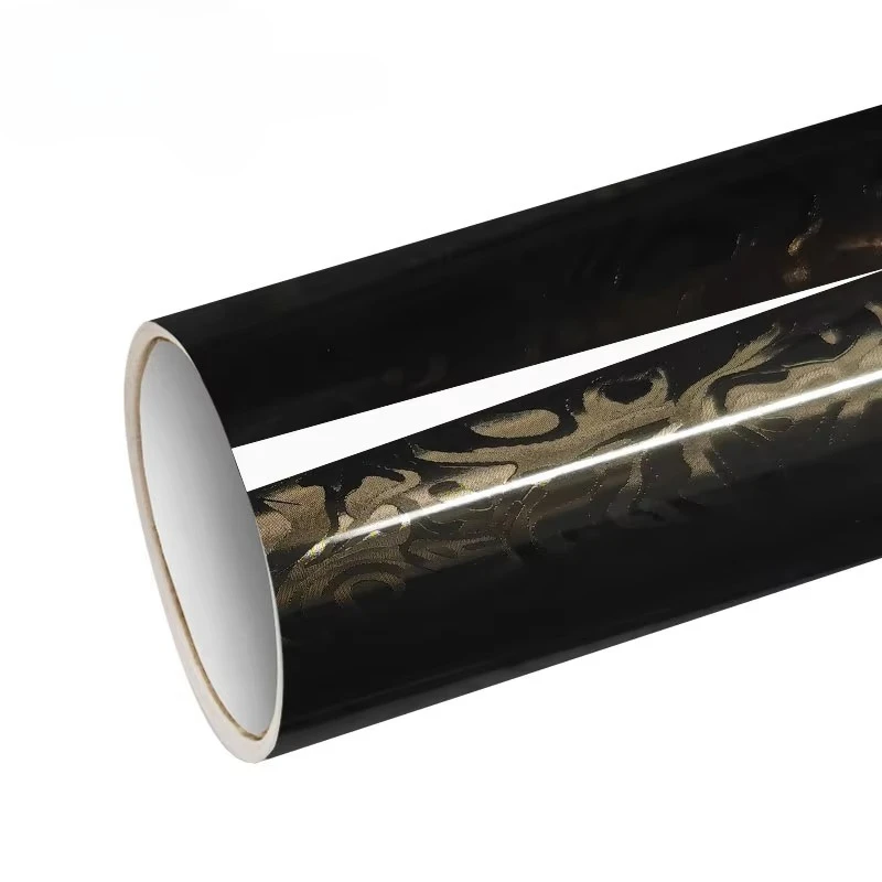 Factory Price 1.52*18M 3D HD  Carbon Fiber Texture  Steel Body Car Wrap Film -Scratch PVC Material