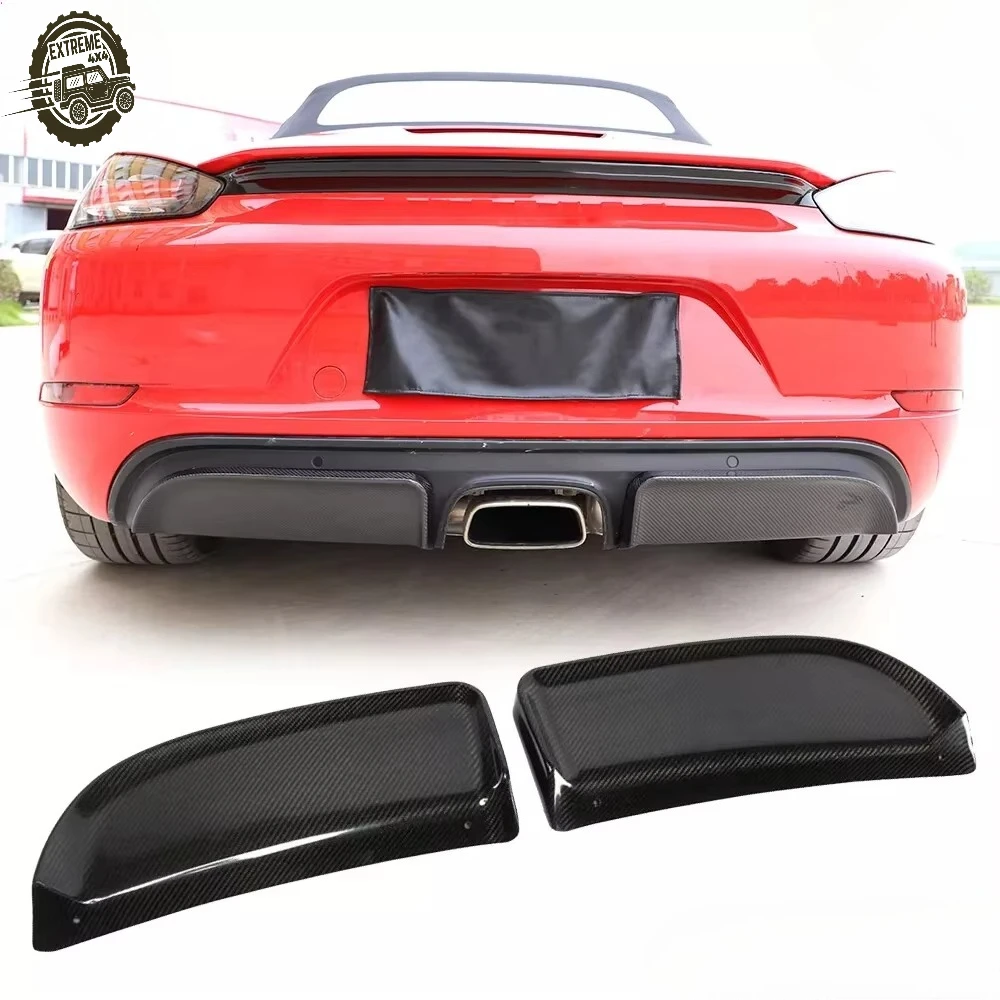 

Carbon Fiber Auto Parts Factory Customized Black Glossy Carbon Car Rear Diffuser Trims 2-Door for Porsche Tesla BMW Benz Audi