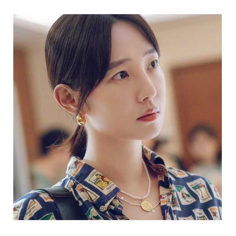

Our Marriage White Baihe Same Devil's Eye Freshwater Pearl Necklace Women's Vintage Premium