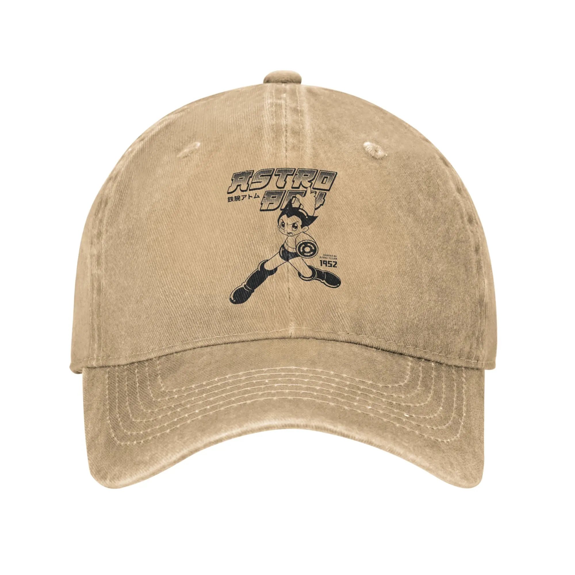 Astro Boy Astroboy Baseball Cap Vintage Distressed Denim Washed Anime Snapback Cap for Men Women Outdoor Travel  Hats Cap